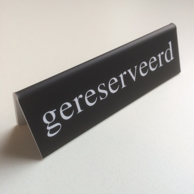 Gereserveerd - tafelbordjes